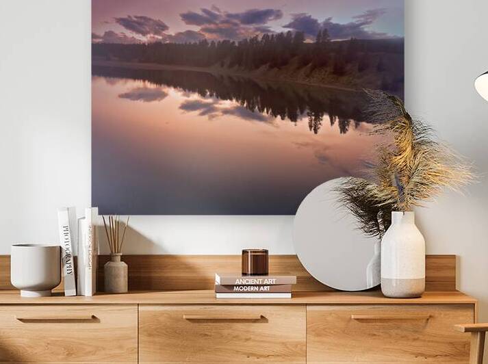 Yellowstone Lake Autumn Reflections by Norma Brandsberg Photography