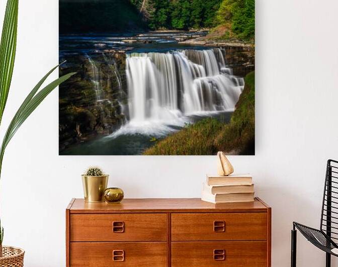 Letchwroth State Park Lower Falls by Andy Crawford