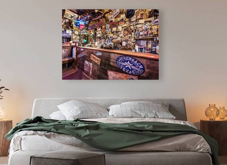 Luckenbach Bar by Andy Crawford