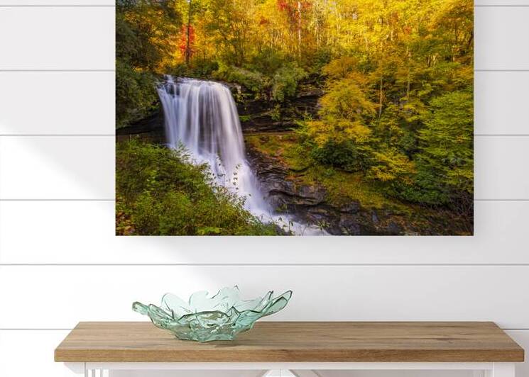 Cullasaja Falls in full bloom by Andy Crawford