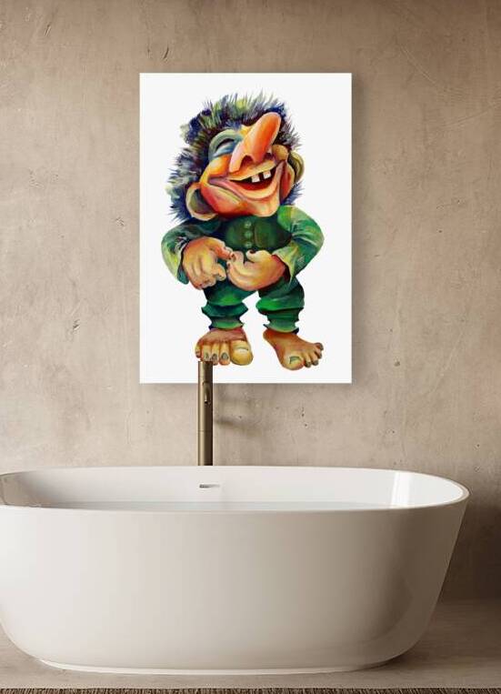 Cheerful Troll Spirit – Nordic Mischief A Forest Friend by Nisuris Art