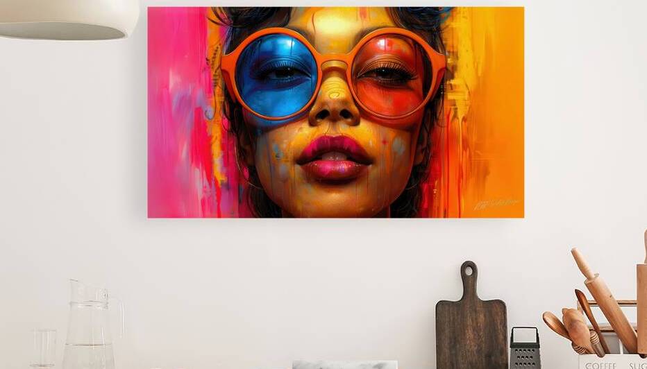 3D View- Girl Colorful by SykArt Designs