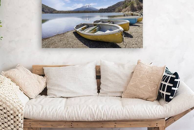 Idyllic Lake Shoji with Mount Fuji by Melanie Viola