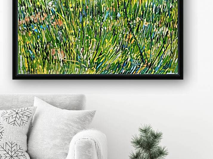Van Gogh Patch of Grass Remix Art by Row One Brand
