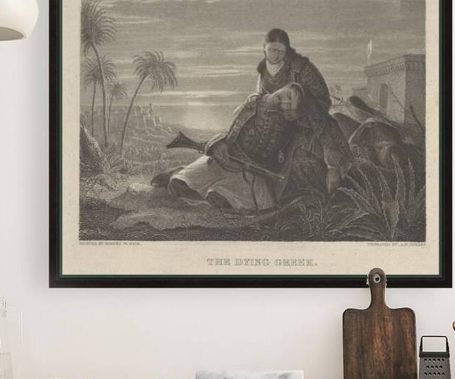 Asher Brown Durand   - The Dying Greek by TOPARTGALLERY