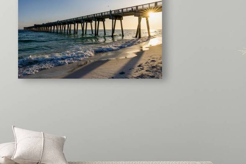 Sunburst Sunset MB Miller Pier Florida by Jennifer White