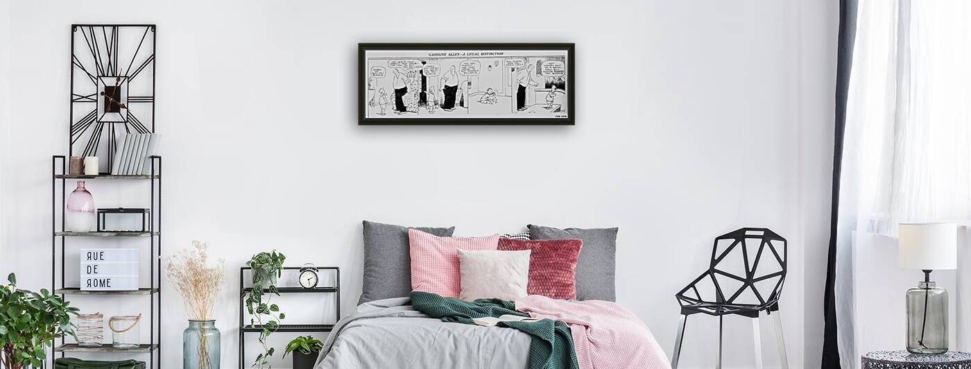 1925 gasoline alley cartoon wall art by Row One Brand