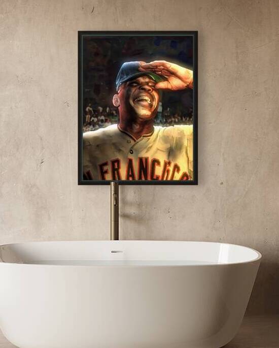 Willie Mays Smiling by Row One Brand