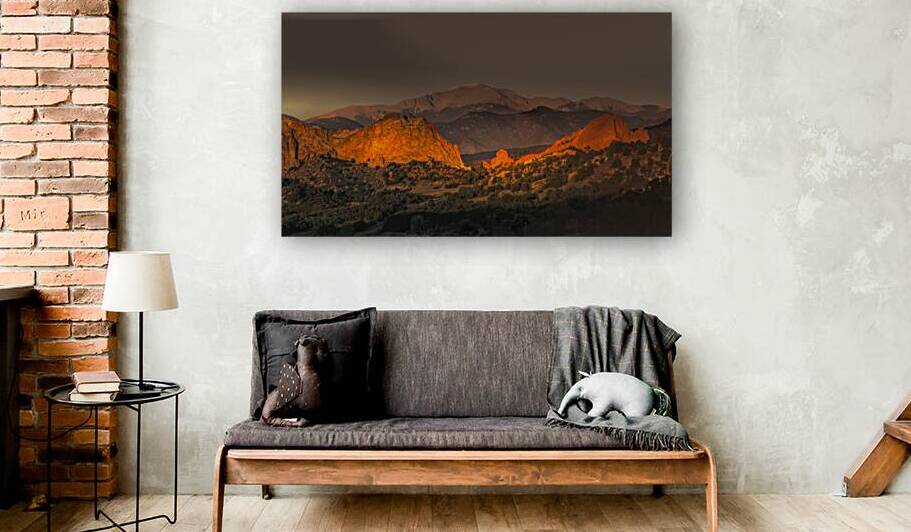 Garden of the Gods Pikes Peak Sunset by Norma Brandsberg Photography