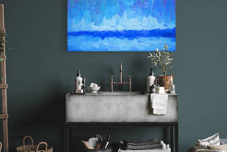 Ocean Night Fall Abstract #3 1 by Rich Franco