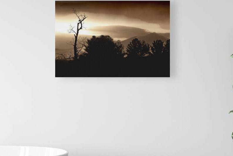 Virginia Blue Ridge Mountains Silhouette by Norma Brandsberg Photography