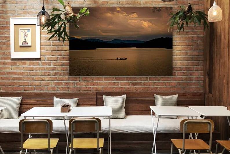 Smoky Mountains Douglas Lake  Sunset Silhouette by Norma Brandsberg Photography