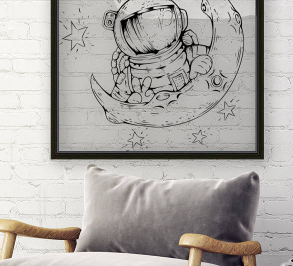 astronaut moon space astronomy by Shamudy