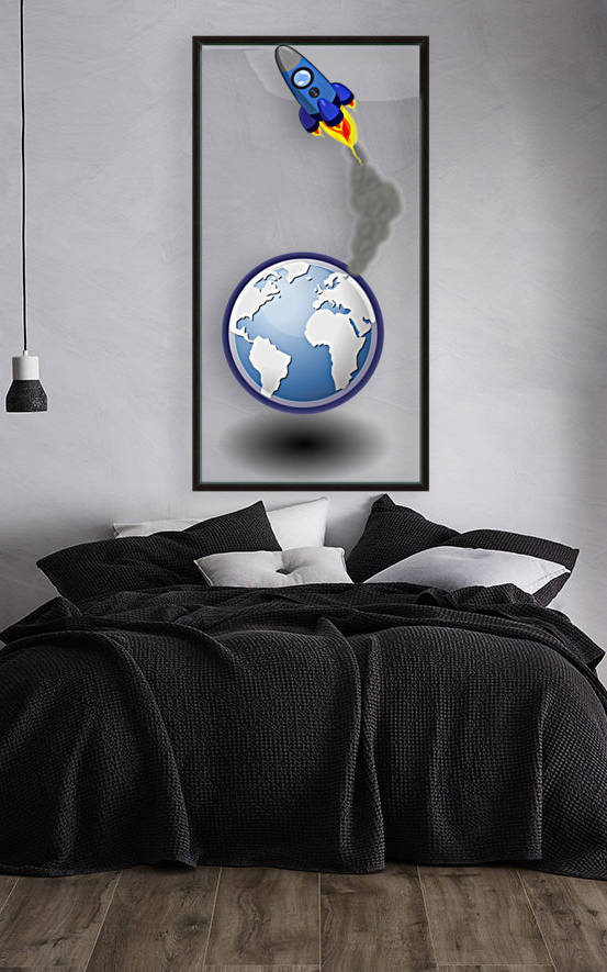 space travel spaceship lift off by Shamudy