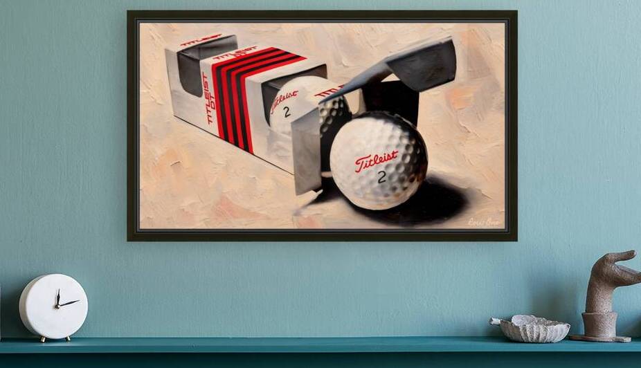 1974 Golf Ball Art by Row One Brand