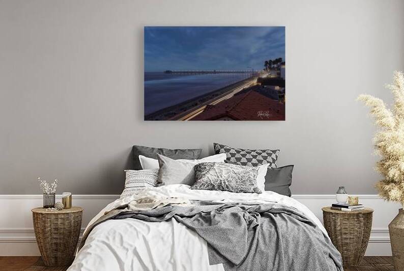 Pier Light Trails by Robert E Ryan