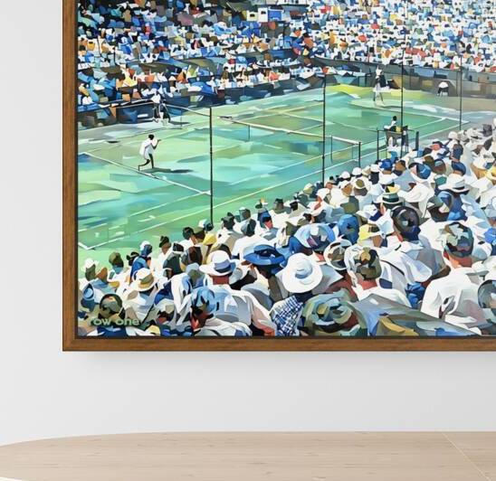 1946 Tennis Art Ted Schroeder by Row One Brand