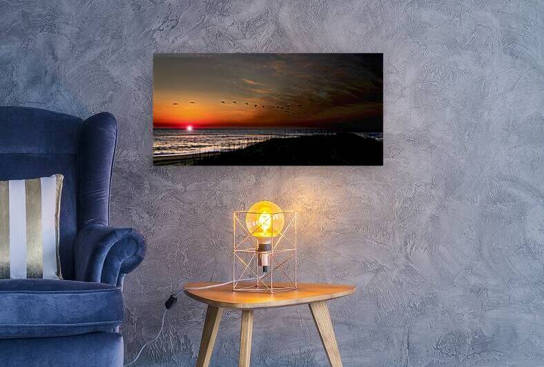 Outer Banks Rising Sun Panorama by Norma Brandsberg Photography