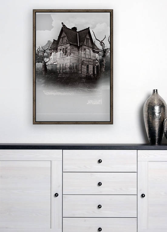 haunted night building by Shamudy