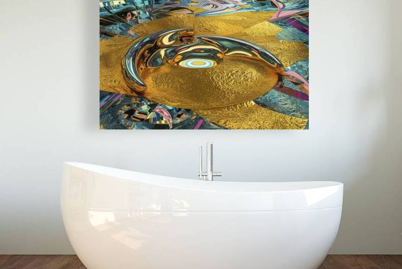 Shiny gold ground texture abstract background by MihaiStanica