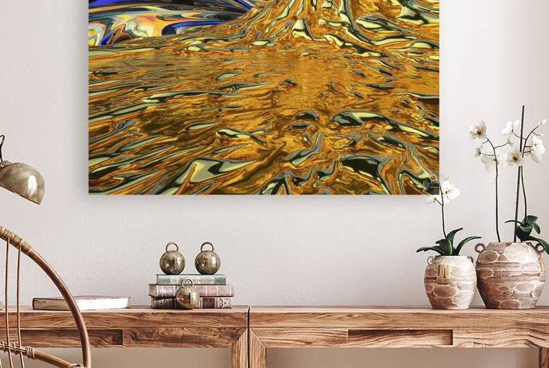 Shiny gold ground texture abstract background by MihaiStanica