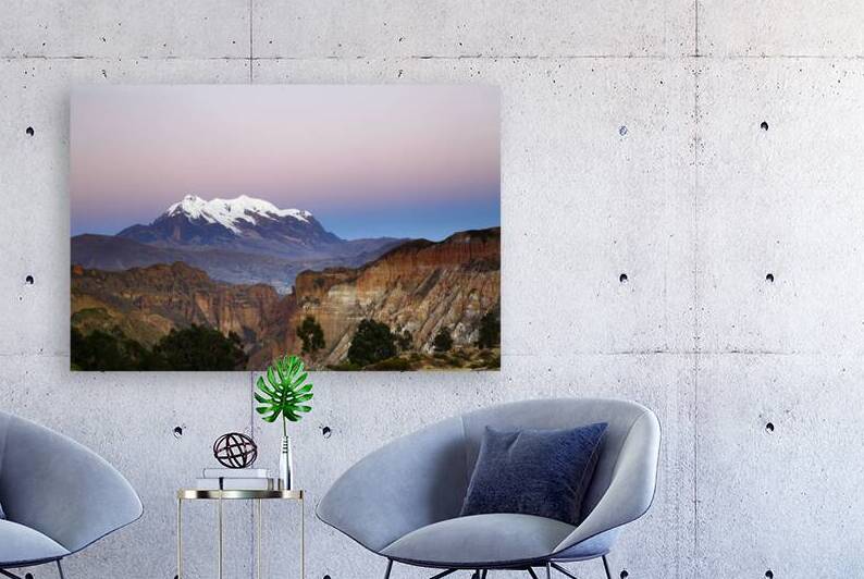 Belt of Venus above Mt Illimani and Palca Canyon Bolivia by Magical Andes Photography