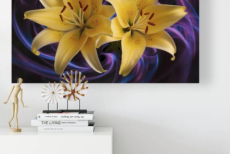 abstract image of vibrant yellow lilies 1 by StefanoPignataro