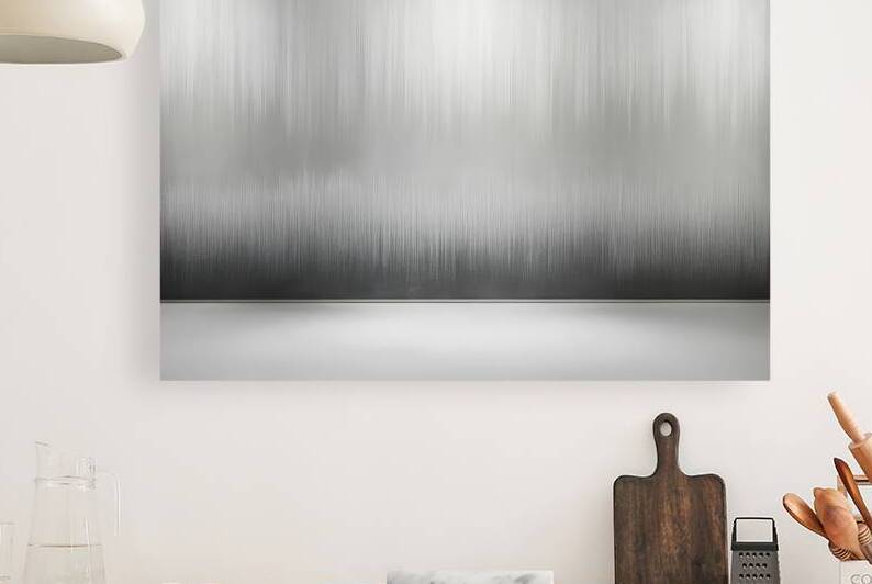 A serene and minimalistic scene dominated by a gr by StefanoPignataro