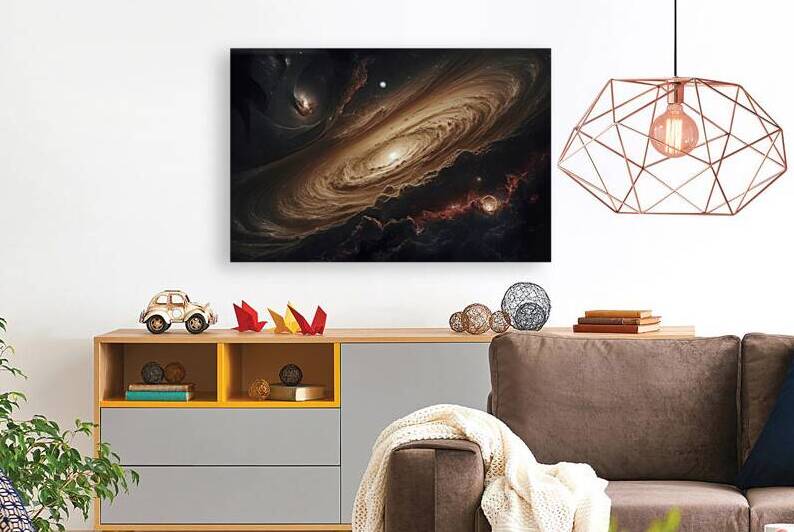 A breathtaking cosmic landscape featuring a multi by Hritcu Elena