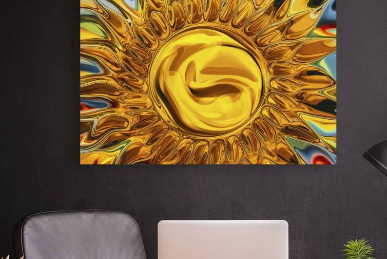 A mesmerizing abstract painting featuring a vibra by Hritcu Elena