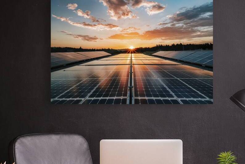 view of a solar photovoltaic cell panels under su 1721225879.7112 by MihaiStanica