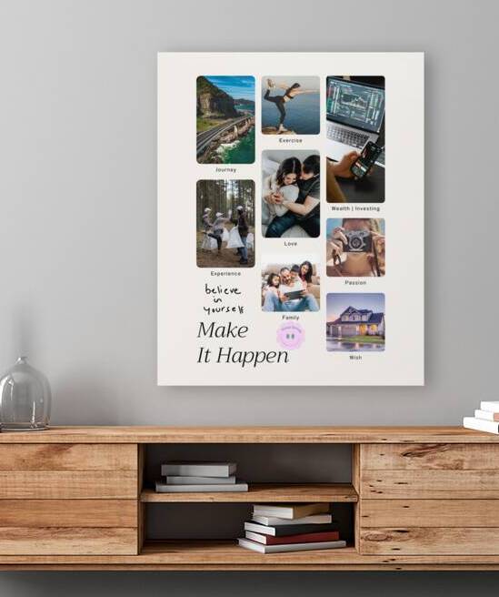 Make it happen vision board by Gigi