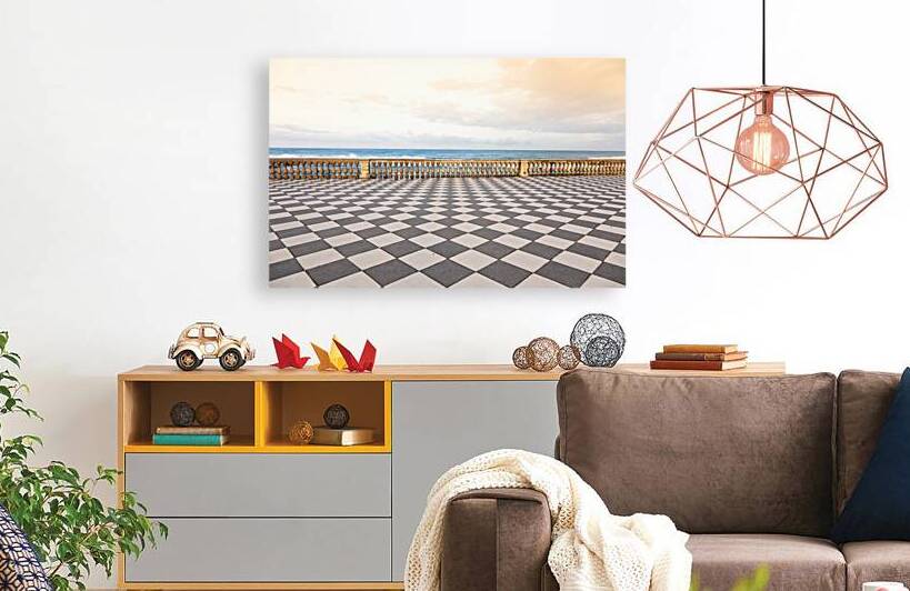 Livorno Italy. Famous Mascagni Terrace - Terrazza Mascagni - wi by Paolo Modena