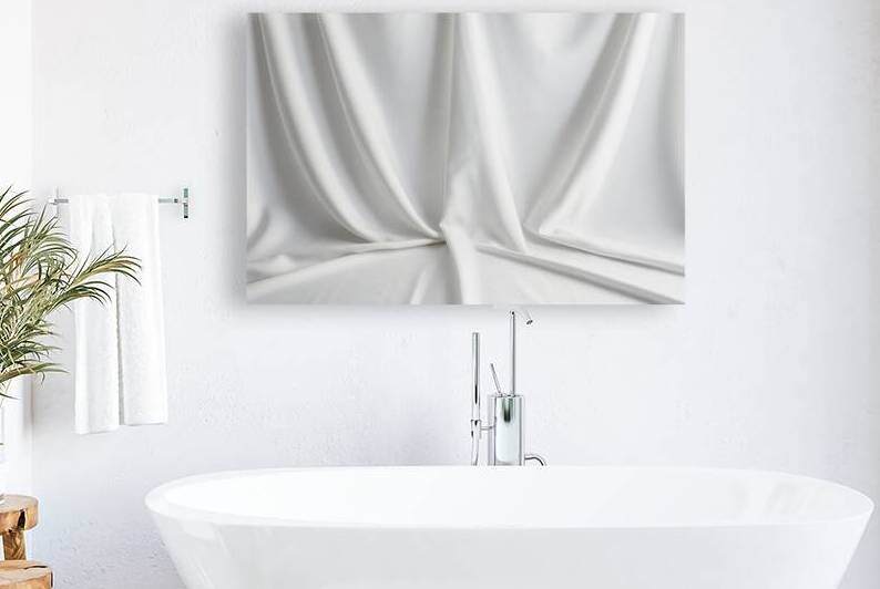 a plain white fabric background 3 by Dan Avian