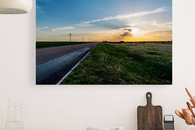 Highway 50 Colorado Country Sunset by Jennifer White