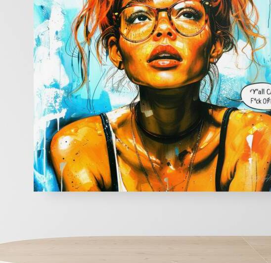 Y All Can - Girl Bothered by SykArt Designs