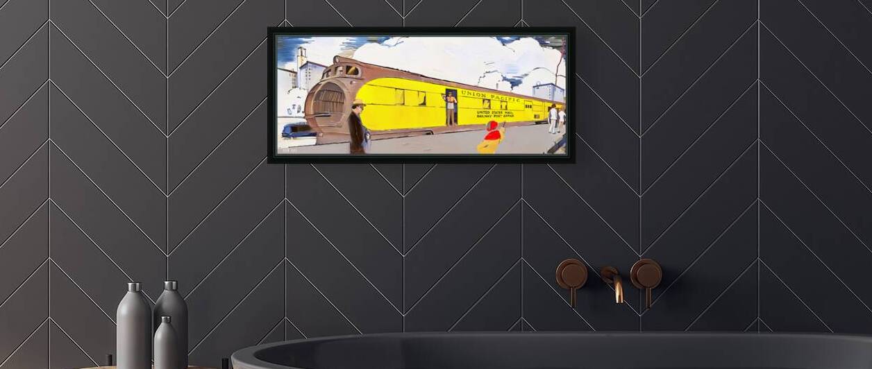 union pacific train post office mail by Row One Brand