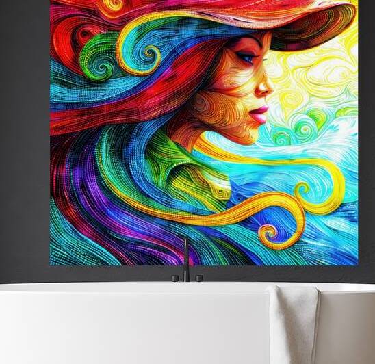 Memphis Belle - Color Swirl by SykArt Designs