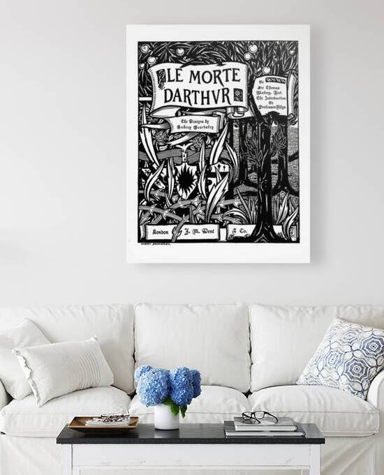 Le Morte D Arthur title page by Steve Painter