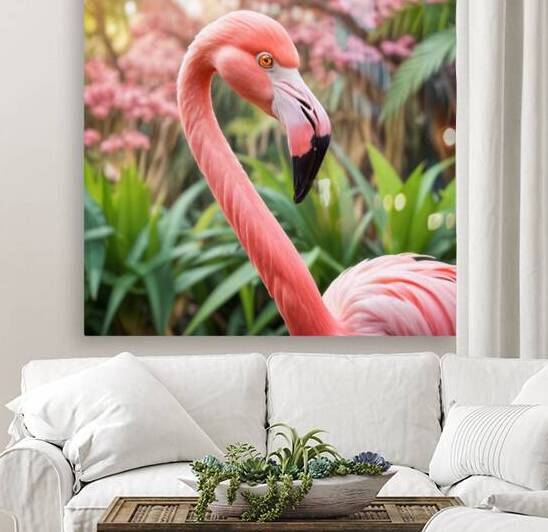 Flamingo Fantasia by Modern Wall Artwork