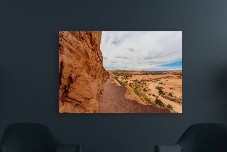 Delicate Arch Mountain Edge Path by Jennifer White