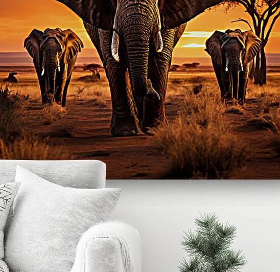 WONDERING ELEPHANTS by MOOSE STOCK PHOTOGRAPHY