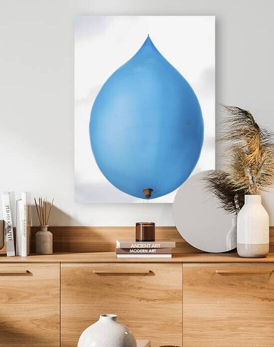 A single large round blue balloon 2 by IonelGherman