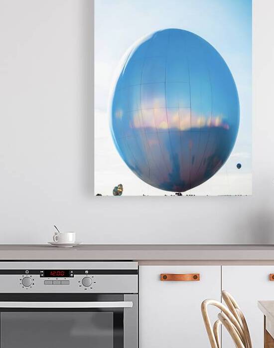 A single large round blue balloon 3 by IonelGherman