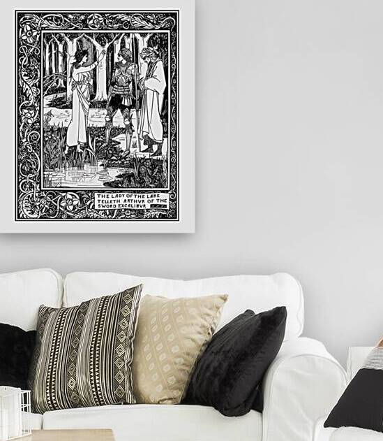 The Lady of the Lake telling Arthur about excaliber by Steve Painter