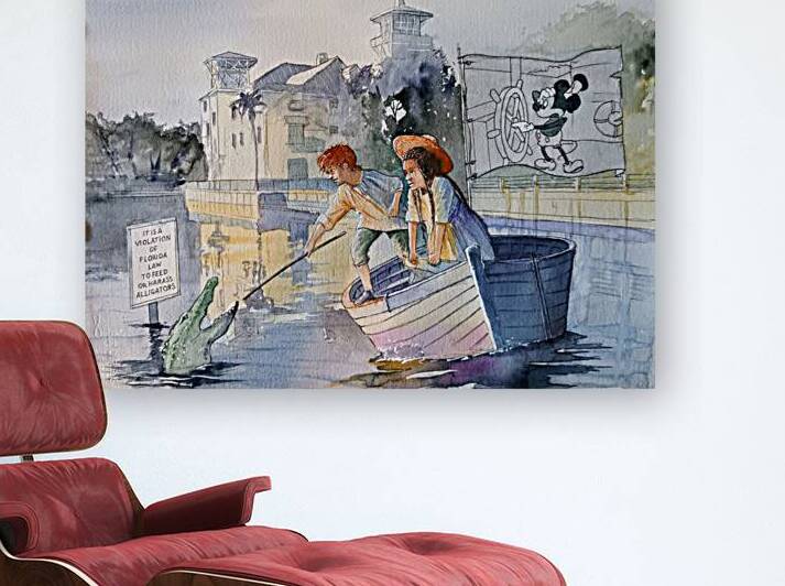 The Children and the gator by Hubert ABITBOL