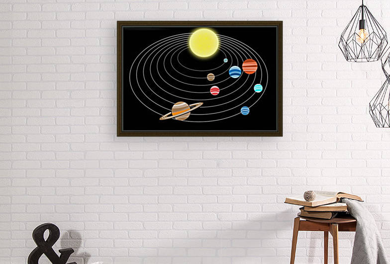 solar system planets sun space by Shamudy