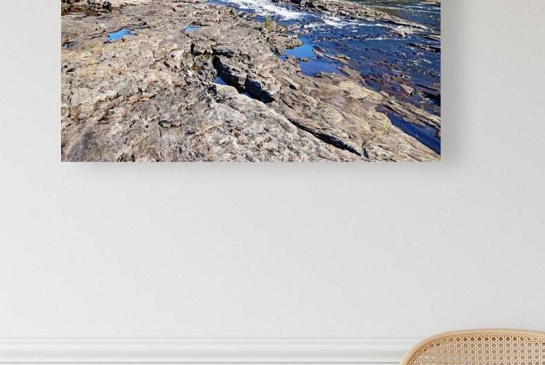 Rock Of Cascades At The Falls by Deb Oppermann