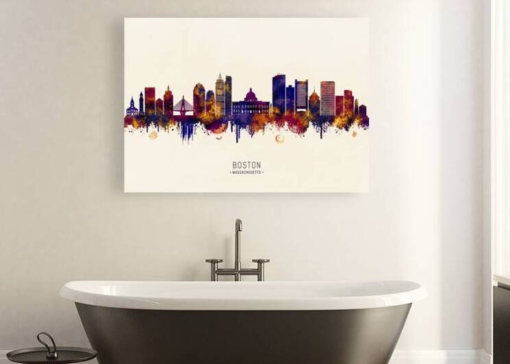 Boston Massachusetts Skyline by Towseef Dar