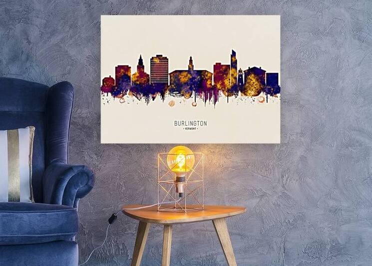 Burlington Vermont Skyline by Towseef Dar